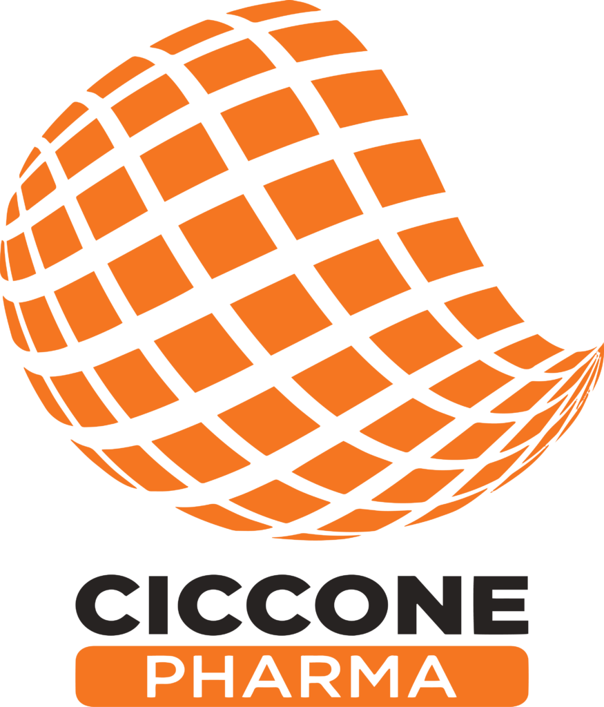 Ciccone Pharma logo in black letteers